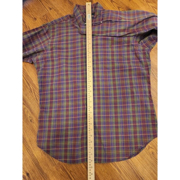 Ralph Lauren Men's Plaid Button Down Shirt Long Sleeve Classic Fit Size Large - Picture 6 of 7